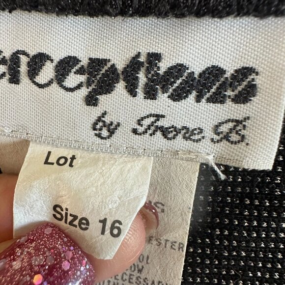 Vintage Metallic Silver Blazer Jacket Built in Top Evening Party 90s - Picture 6 of 16